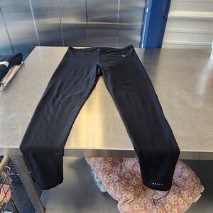 Nike Black Athletic Leggings with Small Logo